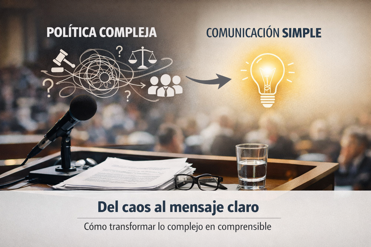 Cuando la política se vuelve compleja, la comunicación debe volverse simple